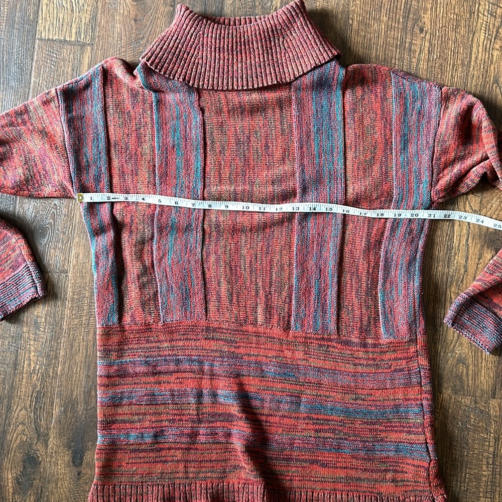 Soft Surroundings Multi Color Turtleneck Sweater - image 7